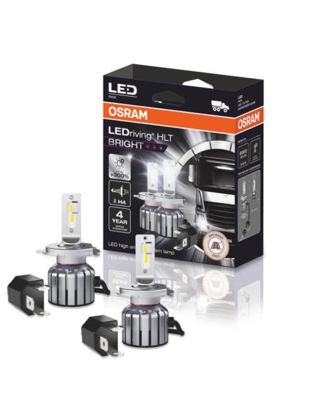Bombilla LED H4 24V para camión LedDriving HLT Bright 2 Unidades + 300% de luz Osram| LeonLeds