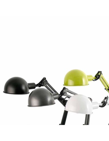 Lampe de table de bureau série Flexo BaoBab Study blanche 51909 Faro | LeonLeds.com