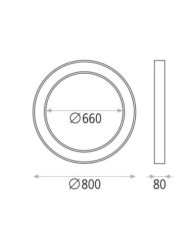 Plafonnier LED ALISO 75W 5800lm, interrupteur à glissière 2700K-3000K texturé blanc/noir avec/sans Casambi