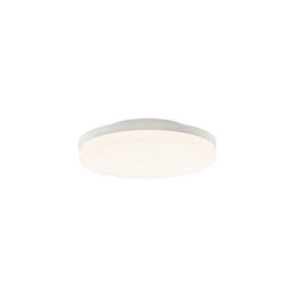 Plafonnier LED ANGUS 34W/55W 3290lm, interrupteur à glissière 2700K-3000K blanc texturé/opale