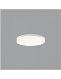 Plafonnier LED ANGUS 34W/55W 3290lm, interrupteur à glissière 2700K-3000K blanc texturé/opale
