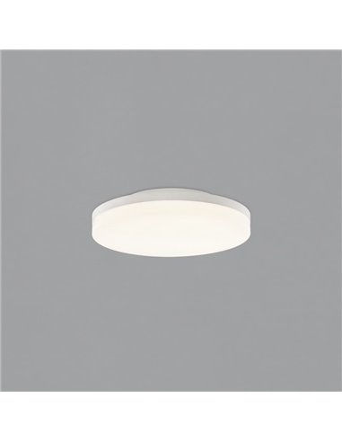 Plafon LED ANGUS 34W/55W 3290lm, interruptor deslizante 2700K-3000K texturizado branco/opala