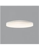 Plafonnier LED ANGUS 34W/55W 3290lm, interrupteur à glissière 2700K-3000K blanc texturé/opale