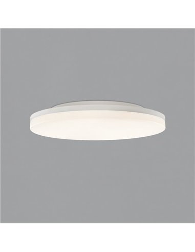 Plafon LED ANGUS 34W/55W 3290lm, interruptor deslizante 2700K-3000K texturizado branco/opala