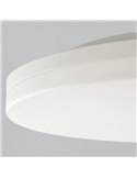 Plafonnier LED ANGUS 34W/55W 3290lm, interrupteur à glissière 2700K-3000K blanc texturé/opale