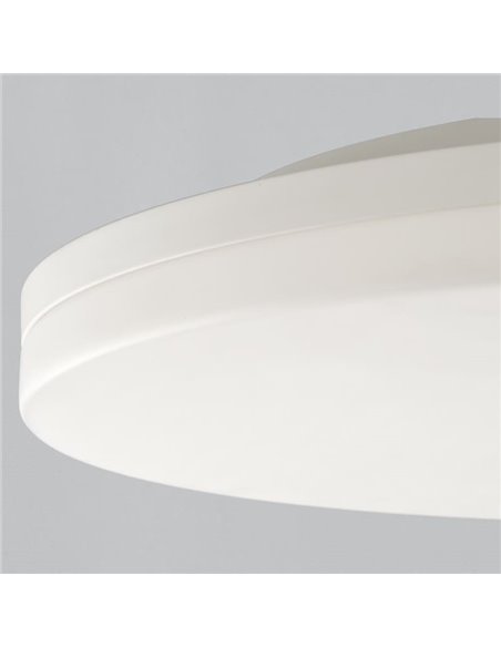 Plafon LED ANGUS 34W/55W 3290lm, interruptor deslizante 2700K-3000K texturizado branco/opala