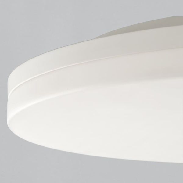 Plafonnier LED ANGUS 34W/55W 3290lm, interrupteur à glissière 2700K-3000K blanc texturé/opale