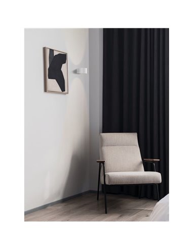 Aplique de pared exterior LED ANIA, 1 o 2 Luces 6W 3000K 540lm/1080lm IP65, blanco texturado