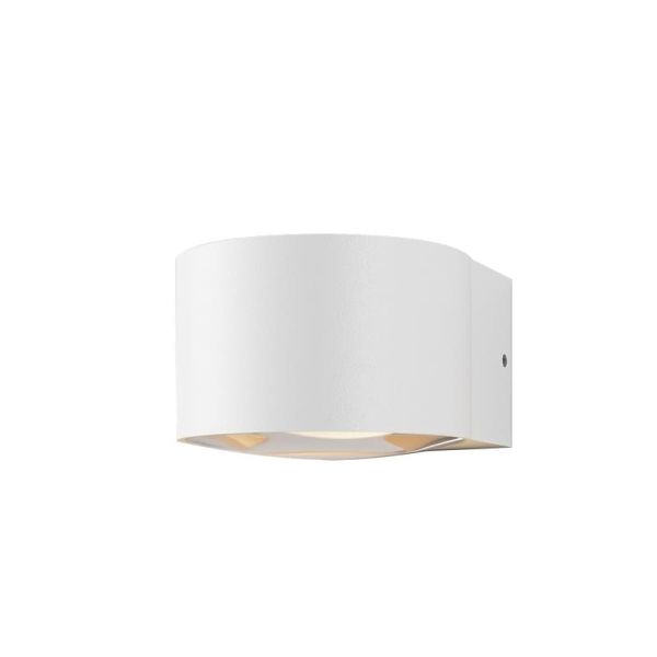 Aplique de pared exterior LED ANIA, 1 o 2 Luces 6W 3000K 540lm/1080lm IP65, blanco texturado