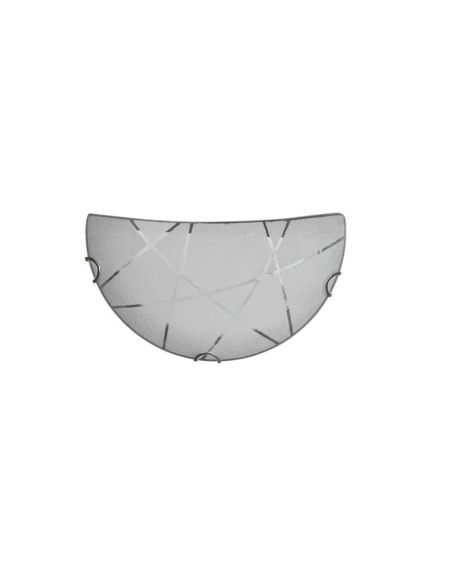Aplique de pared SANDRINA vidrio color blanco apagado