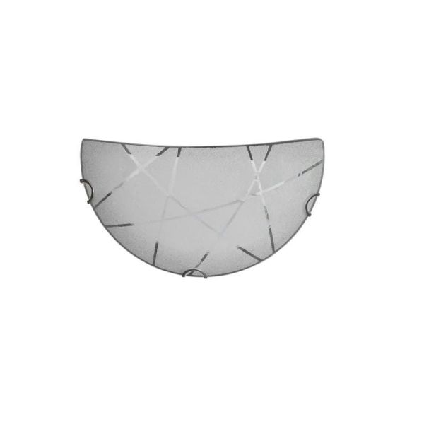 Aplique de pared SANDRINA vidrio color blanco apagado
