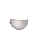 Aplique de pared SANDRINA vidrio color blanco | LeonLeds