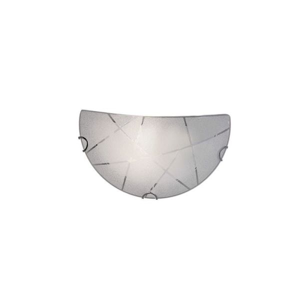 Aplique de pared SANDRINA vidrio color blanco | LeonLeds
