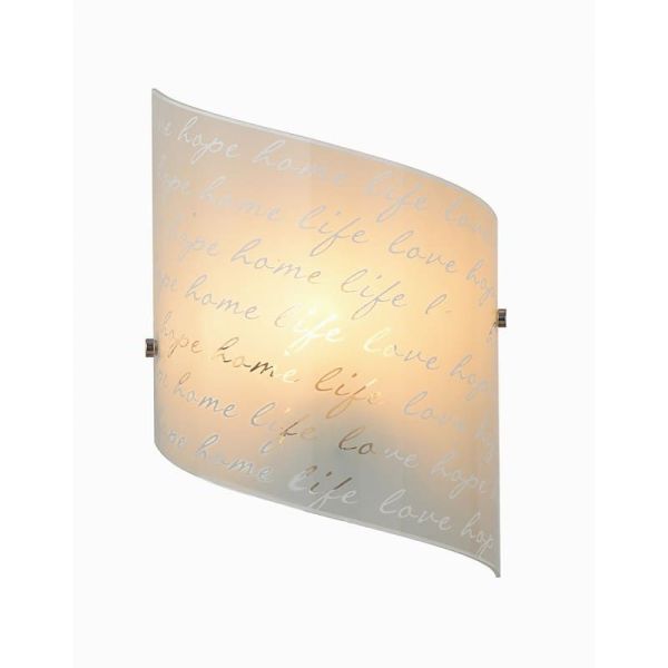 Aplique de pared SIGNA vidrio color blanco | LeonLeds
