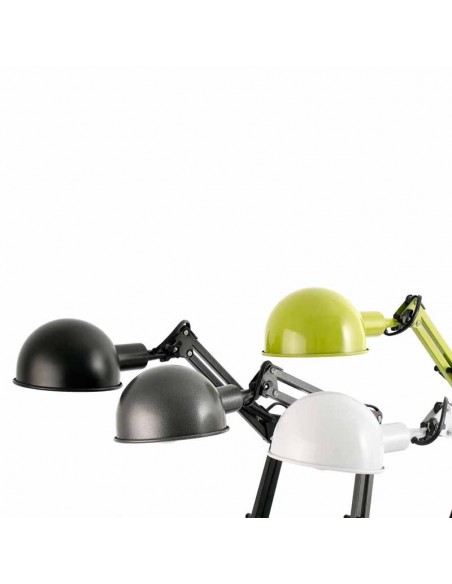 Flexo Glossy Black série BaoBab Study Lampe de bureau 51909 Faro | LeonLeds.com