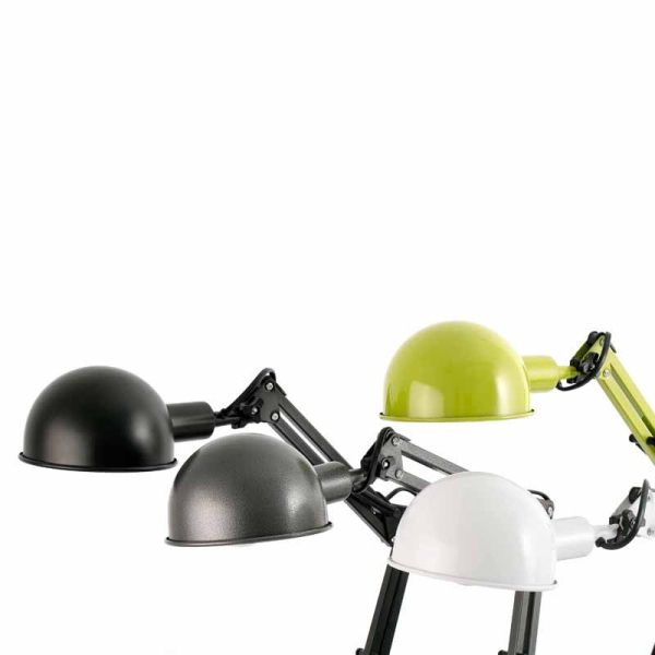 Candeeiro de mesa para escritório Flexo Glossy Black série BaoBab Study 51909 Faro | LeonLeds.com