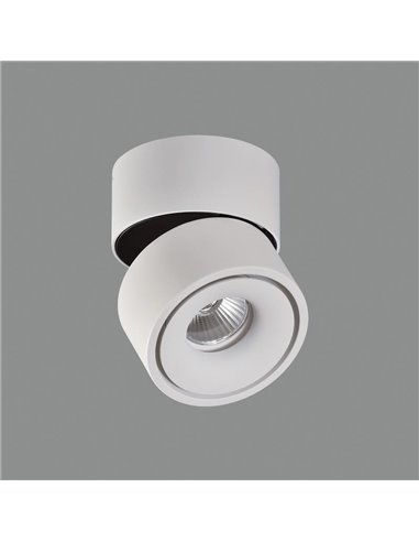 Plafon LED ajustável APEX Branco texturizado, COB LED 13W 3000K 891lm, CRI90 CL.II