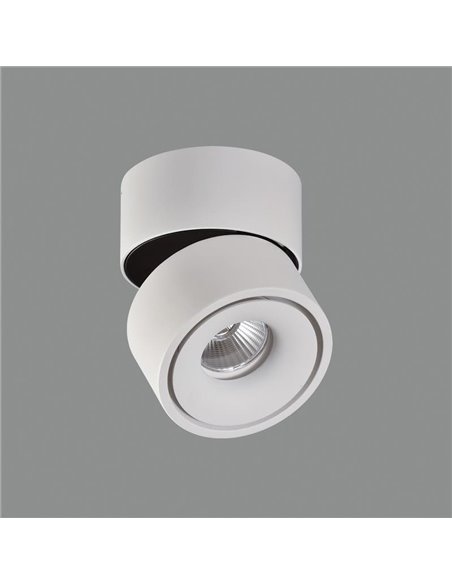 Plafon LED ajustável APEX Branco texturizado, COB LED 13W 3000K 891lm, CRI90 CL.II