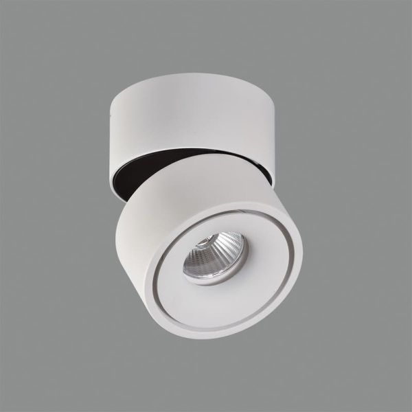 Plafon LED ajustável APEX Branco texturizado, COB LED 13W 3000K 891lm, CRI90 CL.II