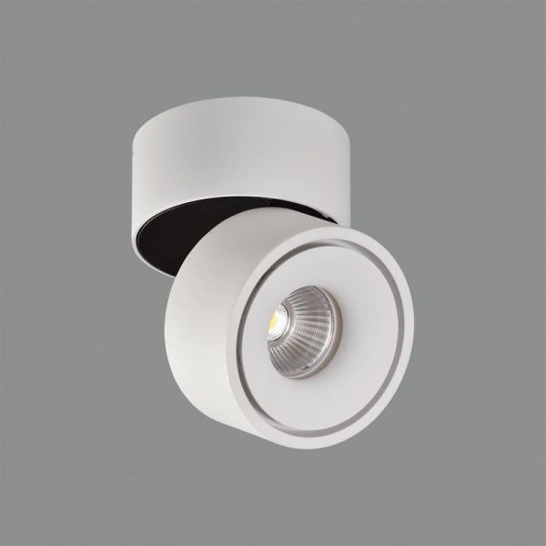 Plafon LED ajustável APEX Branco texturizado, COB LED 13W 3000K 891lm, CRI90 CL.II
