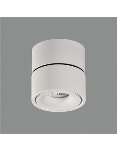 Plafón LED orientable APEX Blanco texturado, LED COB 13W 3000K 891lm, CRI90 CL.II