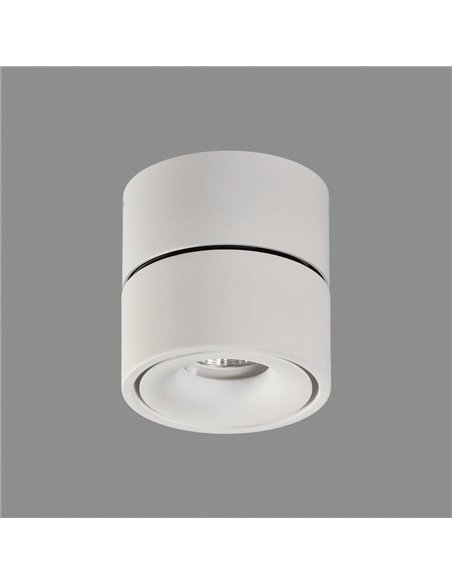 Plafón LED orientable APEX Blanco texturado, LED COB 13W 3000K 891lm, CRI90 CL.II
