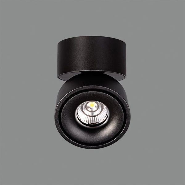 Plafon LED ajustável APEX Preto texturizado, COB LED 13W 3000K 891lm, CRI90 CL.II