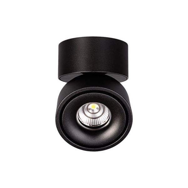 Plafón LED orientable APEX Negro texturado, LED COB 13W 3000K 891lm, CRI90 CL.II