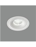 Downlight Empotrable APEX 105cmØ  Blanco texturado, LED GU10 8W, CL.II