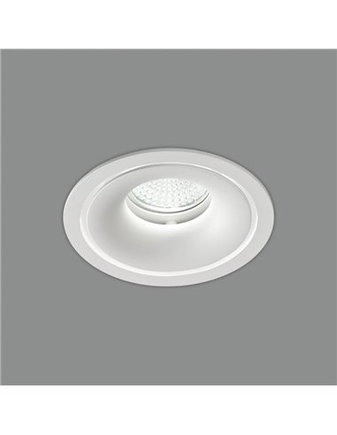 Downlight embutido APEX 105cmØ Branco Texturizado, LED GU10 8W, CL.II