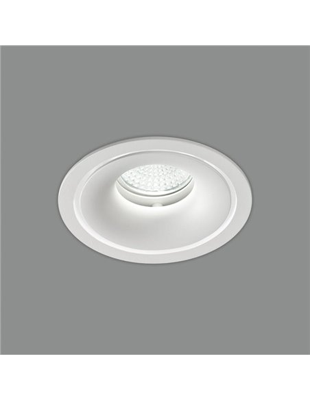 Downlight embutido APEX 105cmØ Branco Texturizado, LED GU10 8W, CL.II
