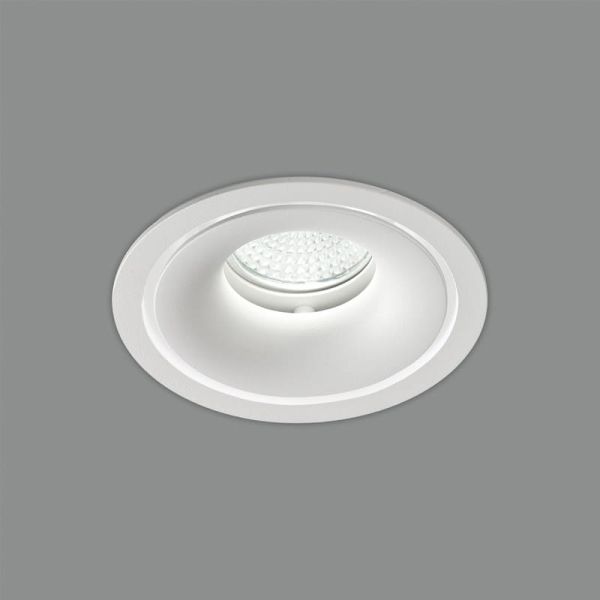 Downlight Empotrable APEX 105cmØ  Blanco texturado, LED GU10 8W, CL.II