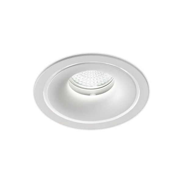 Downlight Empotrable APEX 105cmØ  Blanco texturado, LED GU10 8W, CL.II