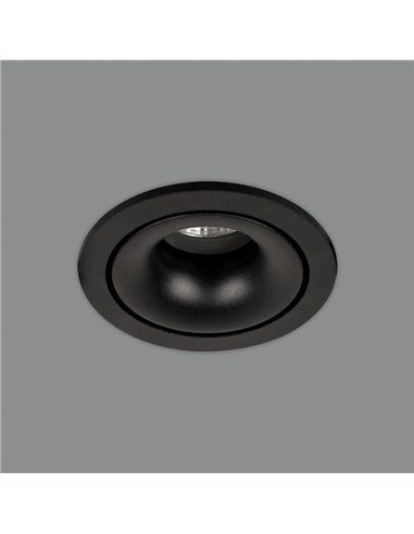 Downlight Empotrable APEX 105cmØ  Negro texturado, LED GU10 8W, CL.II