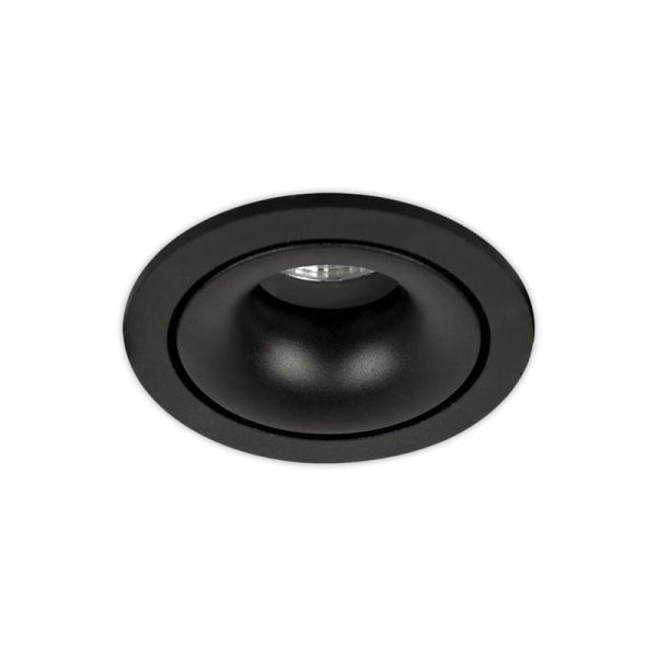 Downlight embutido APEX 105cmØ Texturizado Preto, LED GU10 8W, CL.II