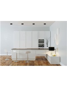 Downlight encastrable APEX 105 cmØ Noir texturé, LED GU10 8W, CL.II 2