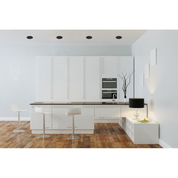 Downlight encastrable APEX 105 cmØ Noir texturé, LED GU10 8W, CL.II