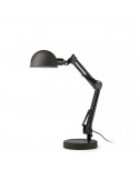 Flexo Negro Brillo serie BaoBab Estudio Lámpara mesa oficina 51909 Faro | LeonLeds.com