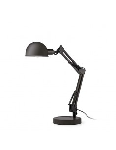 Flexo Negro Brillo serie BaoBab Estudio Lámpara mesa oficina 51909 Faro | LeonLeds.com