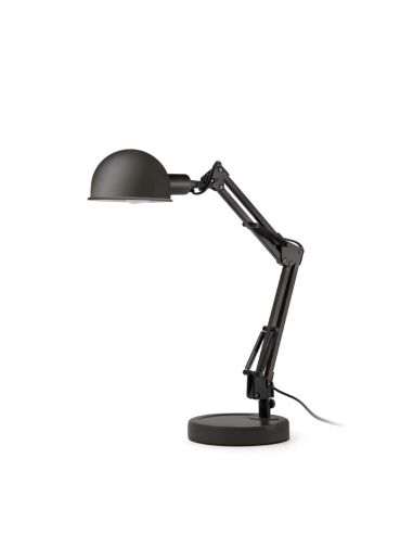 Flexo Negro Brillo serie BaoBab Estudio Lámpara mesa oficina 51909 Faro | LeonLeds.com