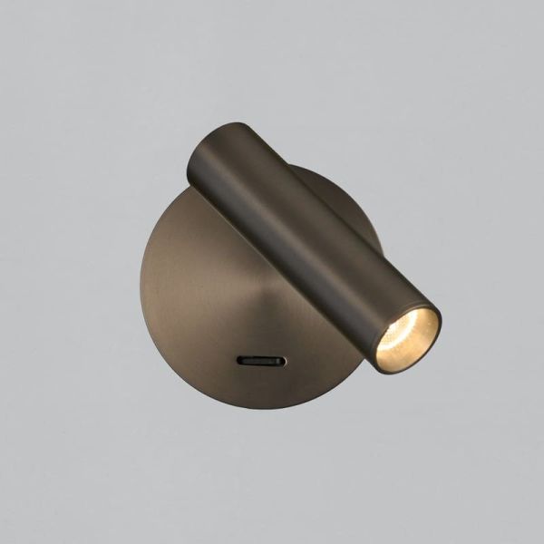 Luminária de parede LED ATRIA, de sobrepor, bronze, 3W 3000K 285lm, CRI90 CL.I, com interruptor, ajustável