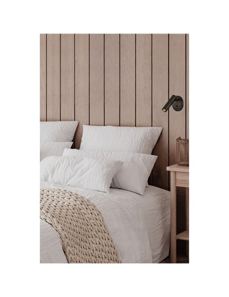 ATRIA Applique LED Bronze Surface, 3W 3000K 285lm, CRI90 CL.I, Avec interrupteur, Orientable