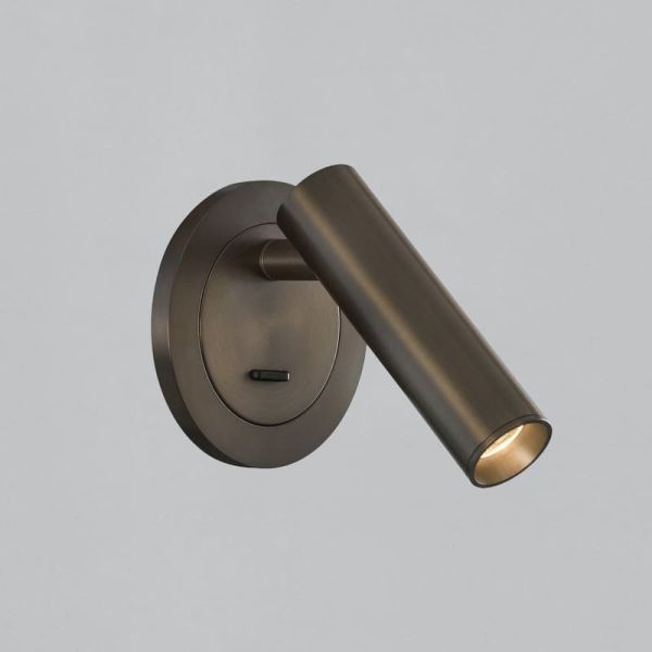 Aplique de pared LED ATRIA Empotrable Bronce, 3W 3000K 285lm, CRI90 CL.I, LED integrado, Con interruptor, Orientable