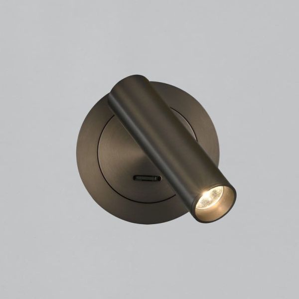 Luminária de parede embutida ATRIA LED, bronze, 3W 3000K 285lm, CRI90 CL.I, LED integrado, com interruptor, ajustável