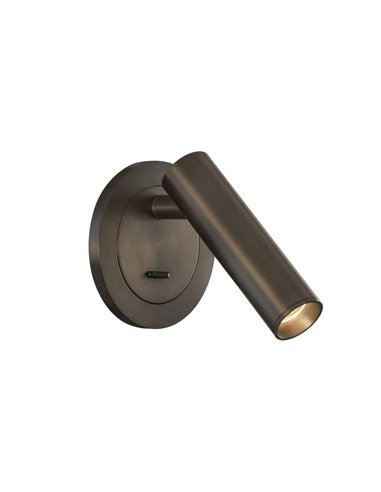 ATRIA LED-Wandeinbauleuchte, Bronze, 3 W, 3000 K, 285 lm, CRI 90 CLI, integrierte LED, mit Schalter, einstellbar