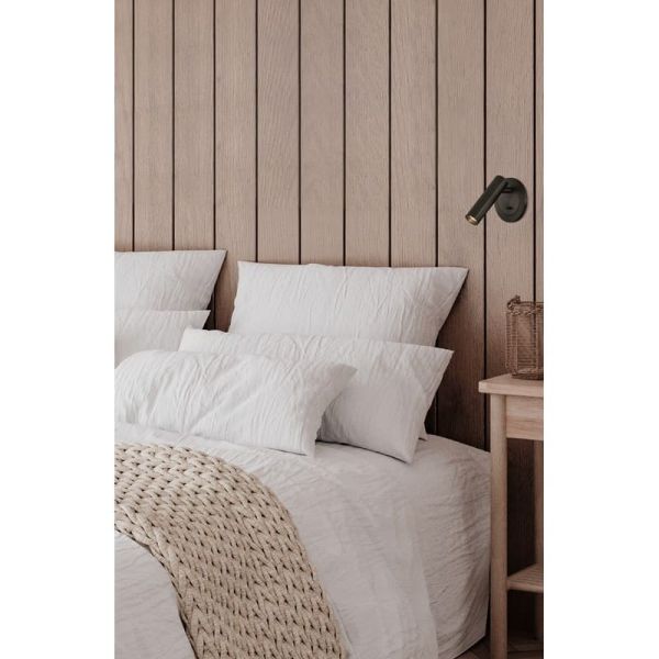 Aplique de pared LED ATRIA Empotrable Bronce, 3W 3000K 285lm, CRI90 CL.I, LED integrado, Con interruptor, Orientable