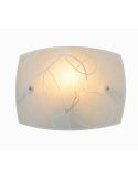 SPIRELLI applique murale verre blanc sans 1xE27 IP20 | LéonLeds