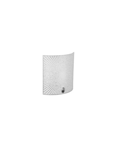 Aplique de pared ELISA vidrio texturizado vista lateral apagado