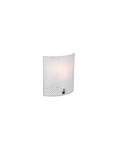 Aplique de pared ELISA vidrio texturizado encendido
