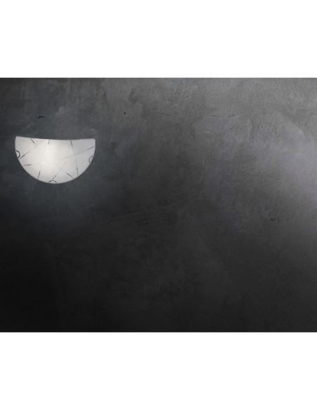 Applique SANDRINA verre blanc ambiance photo